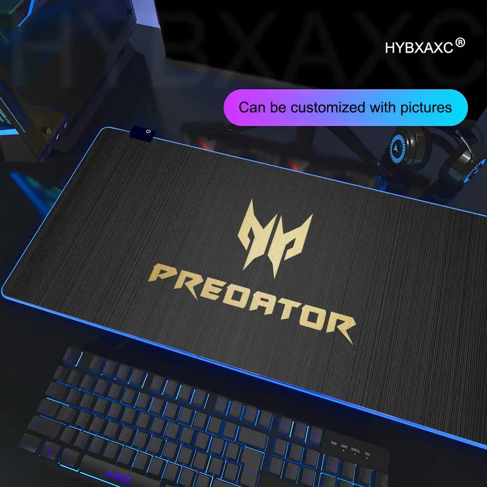 Acer Gaming RGB Mouse Pads Keyboard Gamer Kit Laptop Game Predator Pad Carpet Computer Speed Mat Big Table Rug Cute Pc Complete