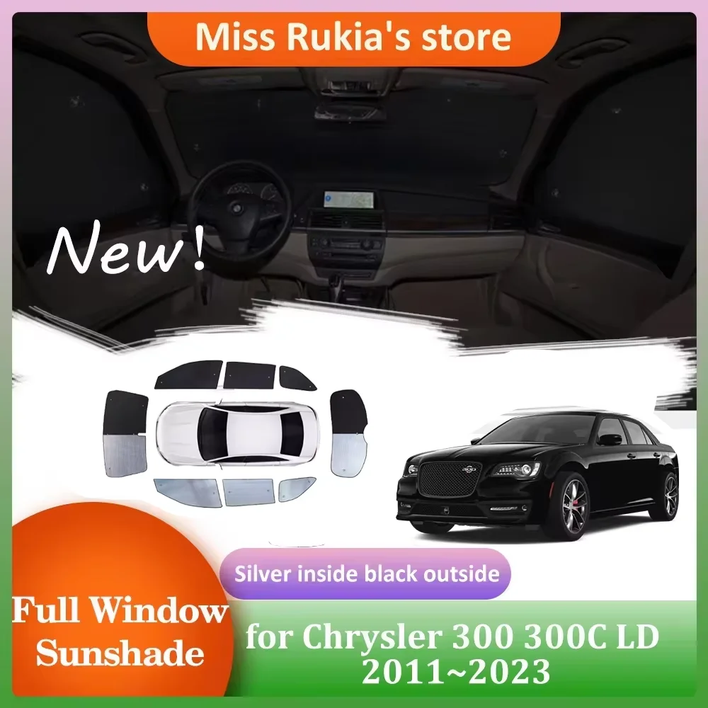 

Автомобильные солнцезащитные козырьки для Chrysler 300 300C LD 2011 ~ 2023, солнцезащитный козырек на крыше, занавеска на лобовое стекло, анти-УФ-покрытие на крыше, аксессуары