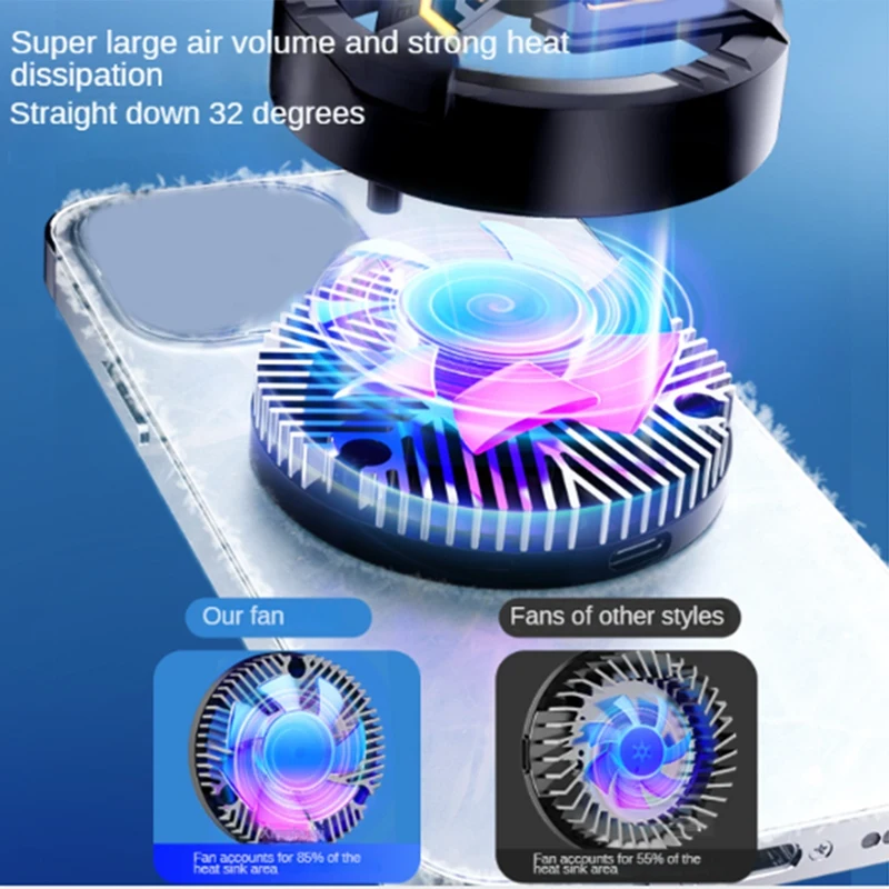 1 Set Mobile Phone Cooler Cell Phone Cooler Semiconductor Cooling Cell Phone 2 Gears Adjustable