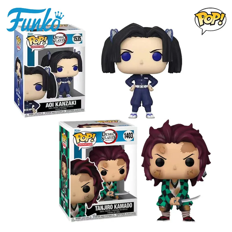 

Funko Pop Original Demon Slayer Anime Figure Kamado Tanjirou Kanzaki Aoi Action Figure Toys for Boys Girls Kids Gift Model