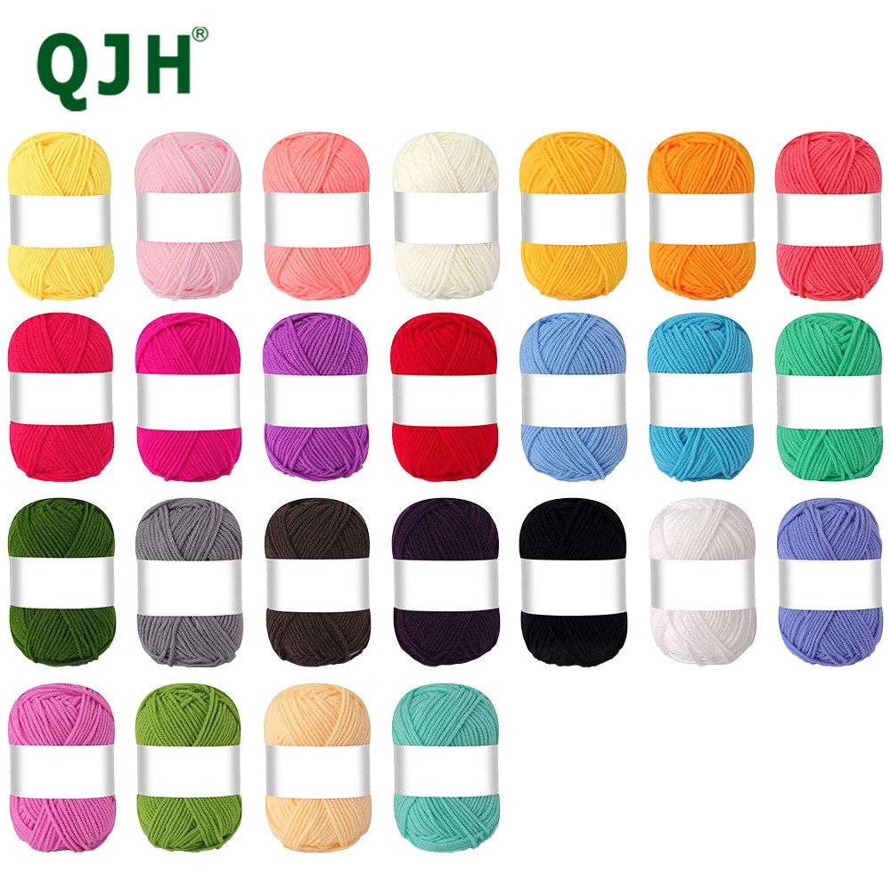 

25pc/set Colorful Polyester Yarn Threads Set, Hand Knitting & Crocheting Yarns, Ideal for Crochet Blanket & Art Yarn Project