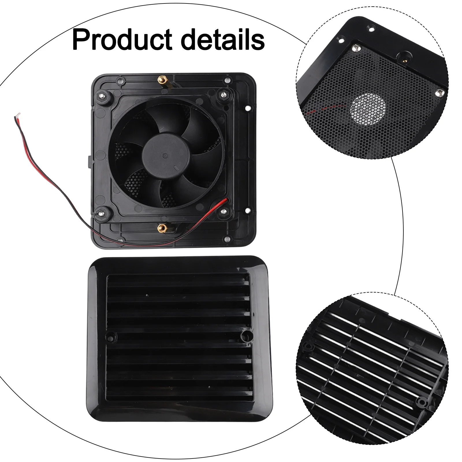 12V RV Vent Fan Strong Wind for exhaust Fan Flexible Ventilation Usage Hassle-free Addition Powerful Airflow for exhaust