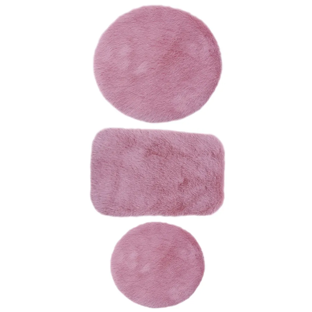 

Набор из 3 миниатюрных ковриков для дома, маленькие коврики-дверные коврики, аксессуары для миниатюрного интерьера, уютный декор