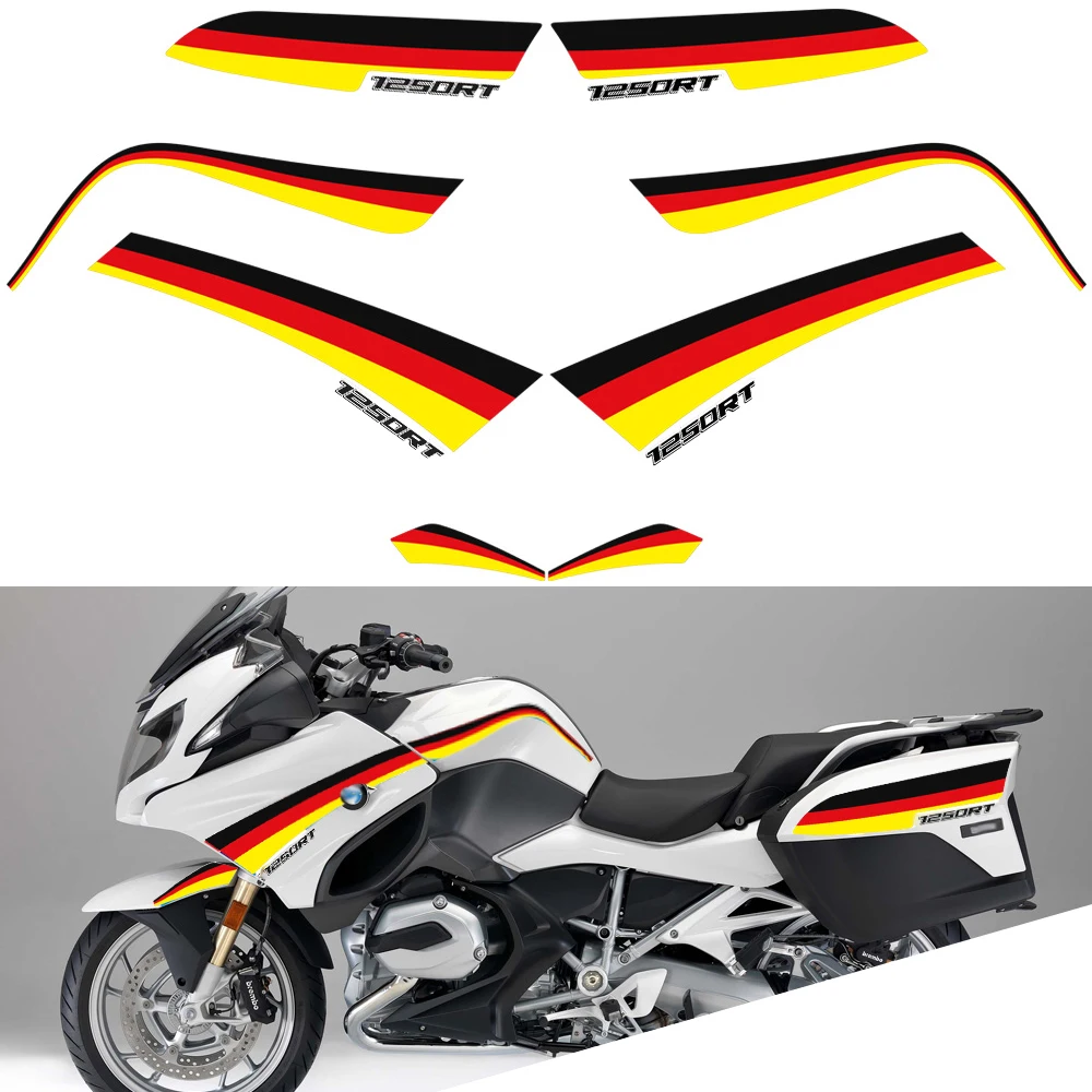 For BMW R1250RT R1250 RT R 1250 Motorcycle Luggage Cases Trunk Fairing Fender Stickers Protector Decal Kit