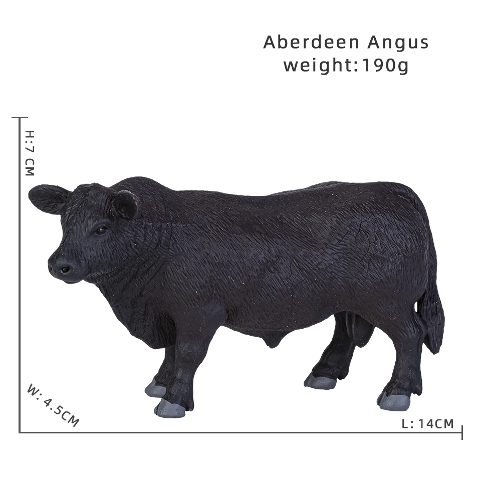 Nutztiere Milch Kuh Geflügel Rinder Kalb Stier Bison Ox Action figuren Sammlung PVC frühen pädagogischen Spielzeug Kinder Geschenk – Detail 2
