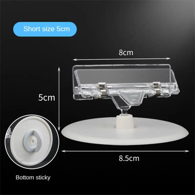 2/3/4PCS Abs Ad Folder Advertising Display Universal Hook Six Options Price Display Clip Adjustable Hook Rotate 360 ° Label Rack