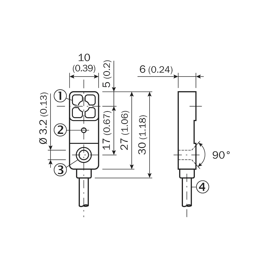 IQ06-03BPSKU2S 6042022 Inductive Proximity Sensor Rectangular Car Accessories Sublimation Blanks Accessoire Voiture
