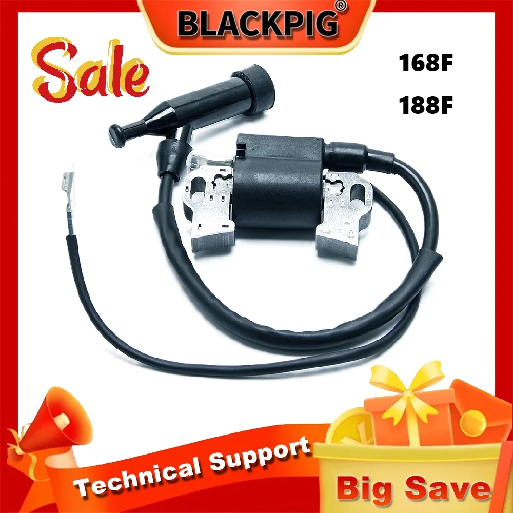 

GX160 168F 188F GX390 Катушка зажигания Бензин Высоковольтный пакет Бензиновый генератор Двигатель Запасные части