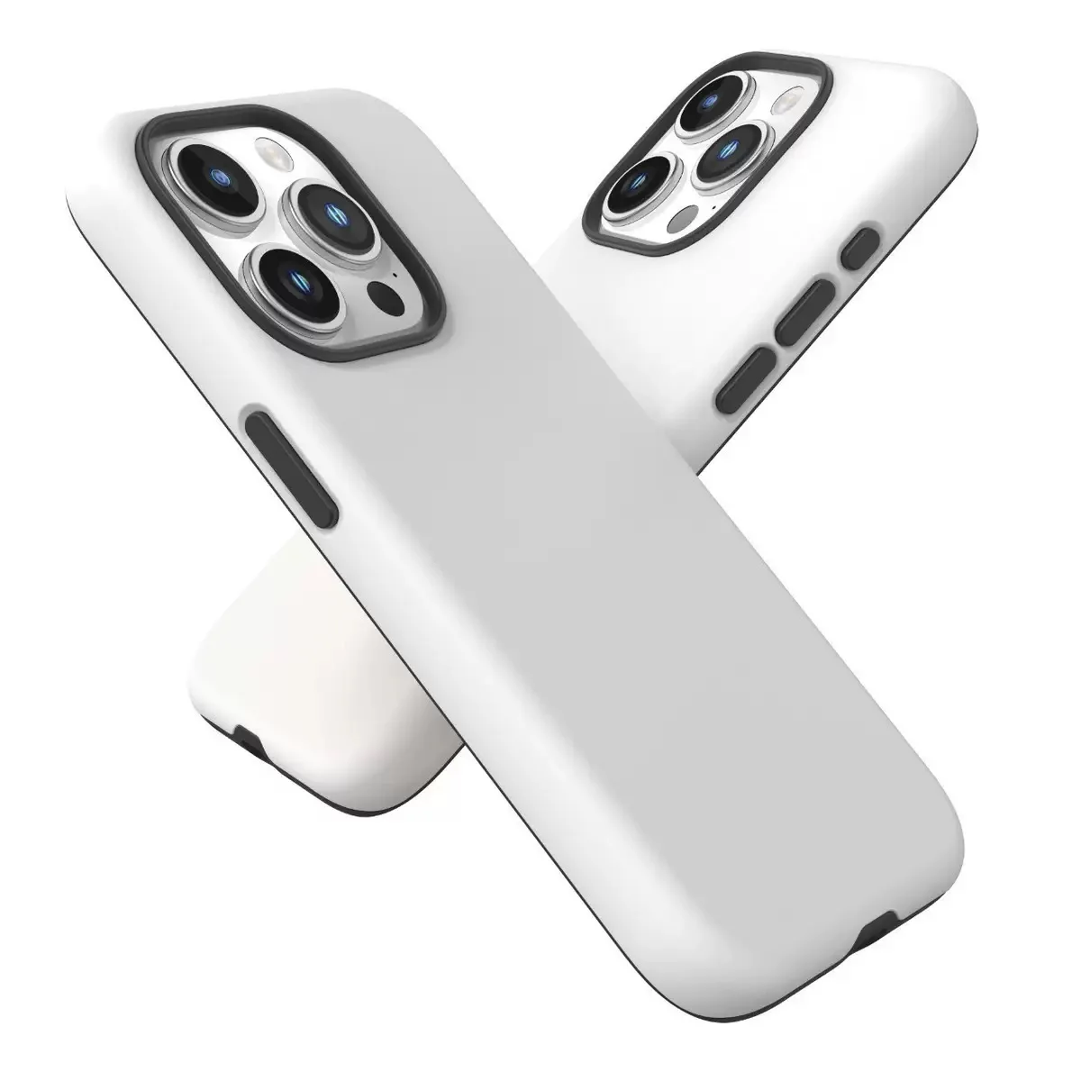 Nama Gambar Kustom Blossom Flower PC + Casing Silikon untuk iPhone 15 14 13 11 12 16 17Pro Max 14 15 16Plus 17air Case Luxury Cover