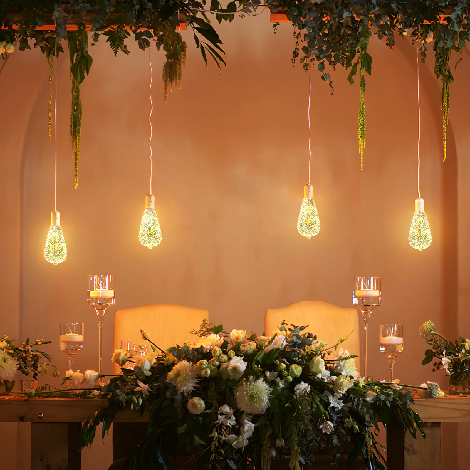 

LED Glass 3D Bulb Christmas Ornament Light for Home Party Decoration Dazzling Design Bulbs Dazzling Bulbs