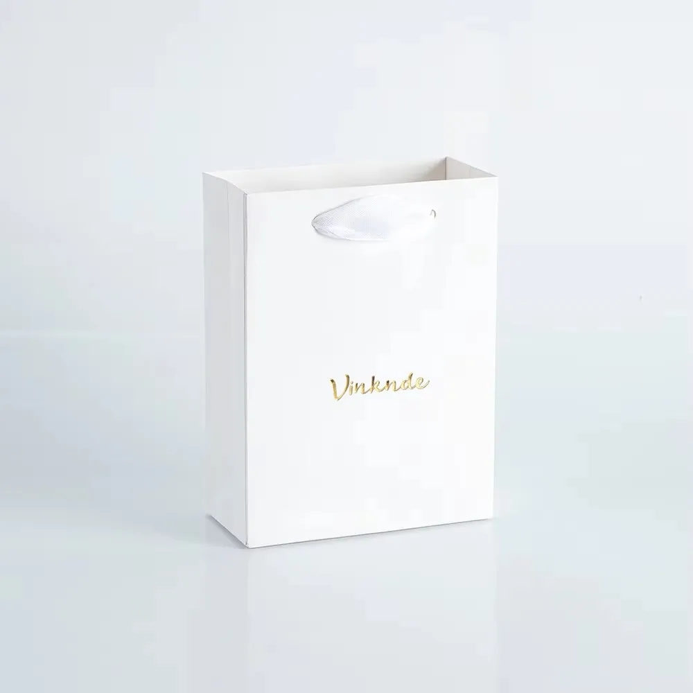 50pcs Vibrant Colors 12x6x16cm Paper Tote Bags Custom Logo Jewelry Bags Bulk Shopping Feast Wedding Birthday Souvenirs Packaging