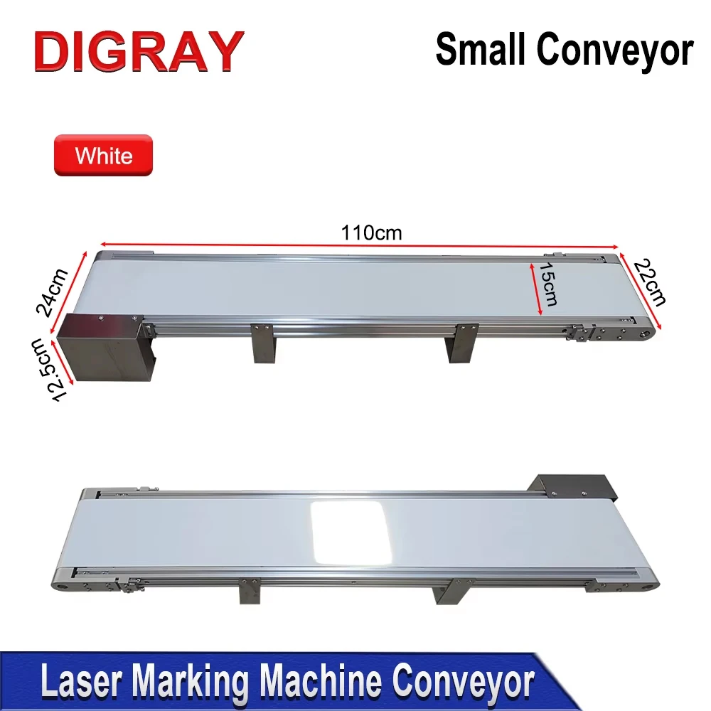 DIGRAY Marking Machine Transfer Table with Stepper Motor Auto Feeder and Conveyor Belt for Fiber Optic CO2 UV Marking Machine