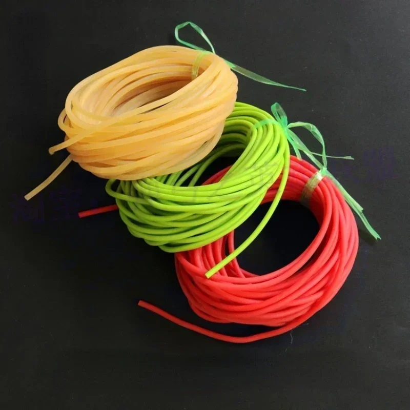 10 Meters Good Quality Elastic 3mm Solid Rubber Band Rope-missed pole Retaining pole Fishing line