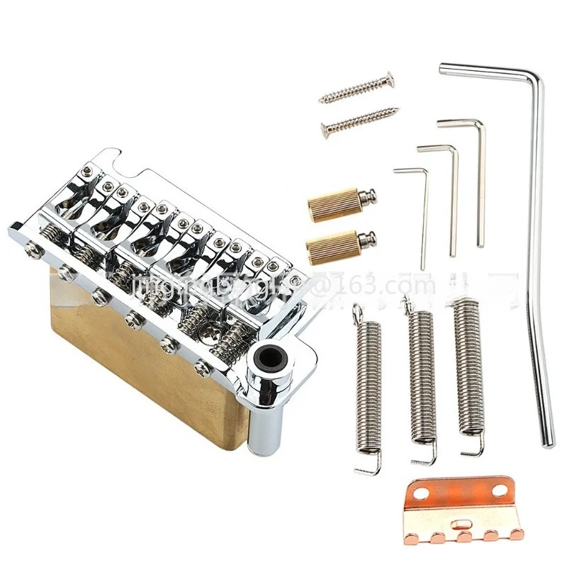 Manufacturer's hot-selling musical instrument accessories, guitar accessories, guitar bridge, chrome 6-string saddle bridge set