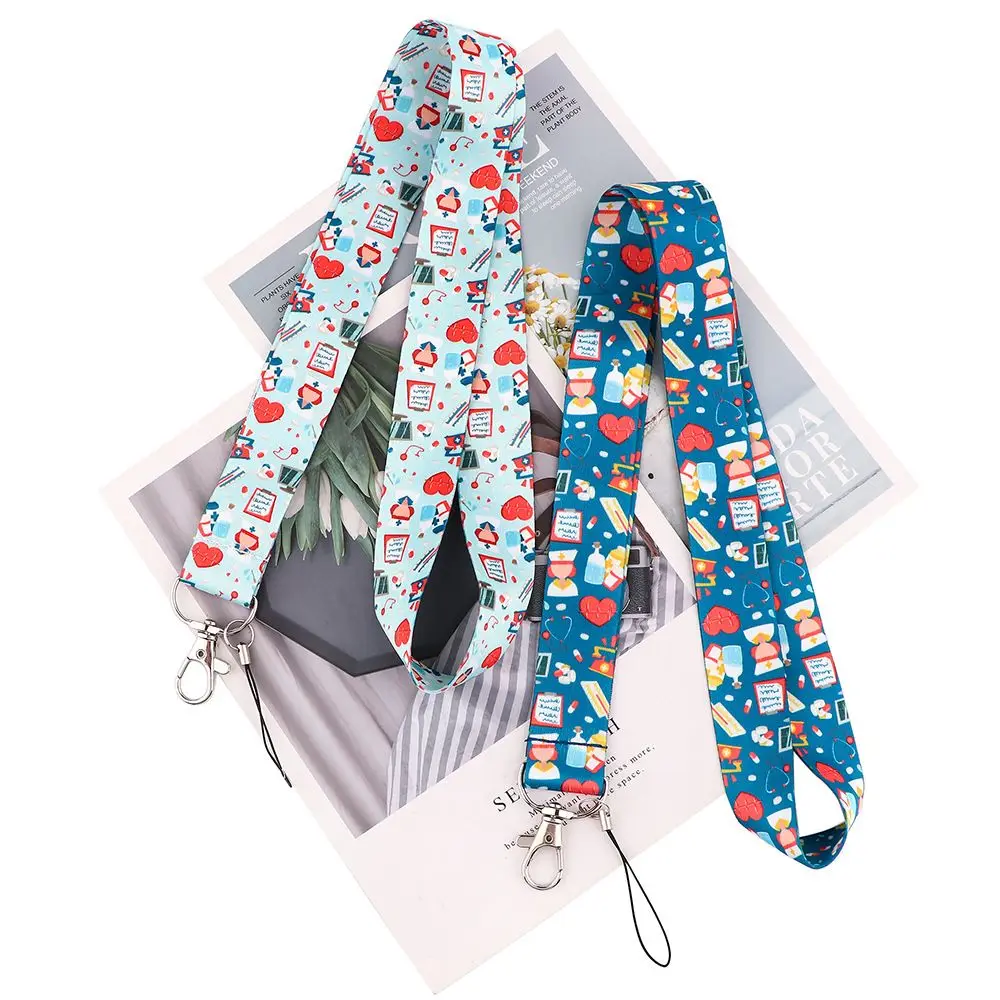 

ID Badge Holder Phone Rope Hospital Supplies Phone Charm Doctors ID Card Hang Rope Mobile Phone Strap Nurse Lanyard Neck Straps