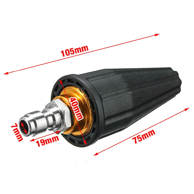 

Robust Rotary Spray Attachment for Powerful Cleaning Applications in All Standard High Pressure Washers at Up to 3600PSI
