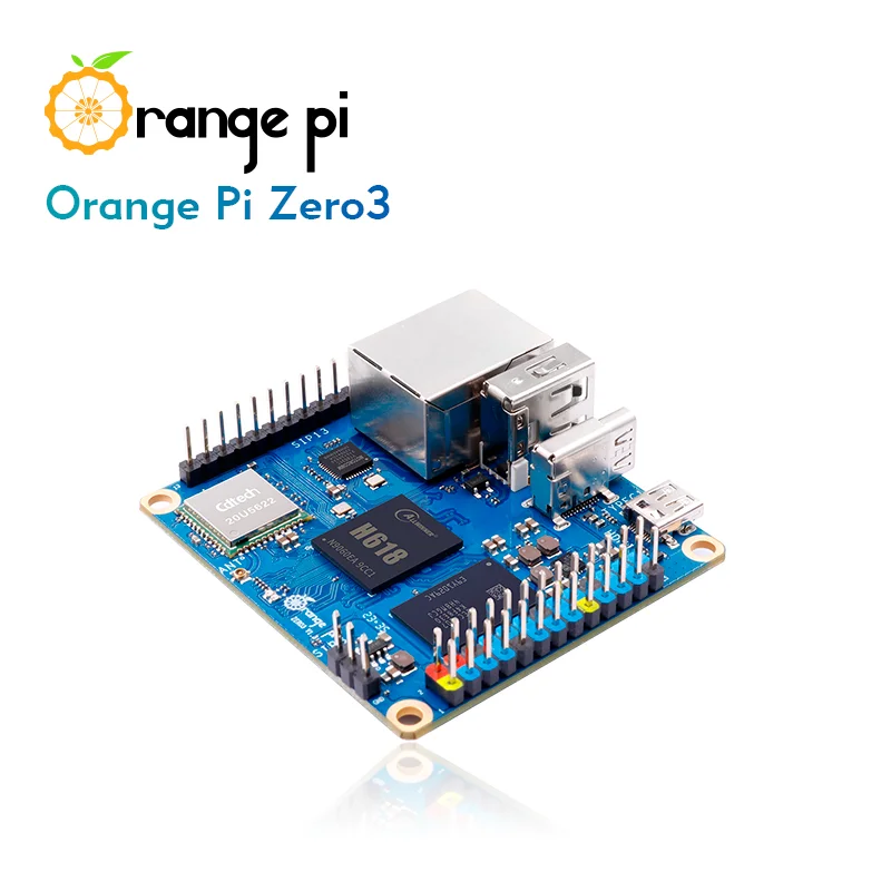 Orange Pi Zero 3 1.5GB RAM DDR4 Allwinner H618 لوحة كمبيوتر صغيرة Orange Pi Zero3 WiFi بلوتوث BLE SBC كمبيوتر واحد