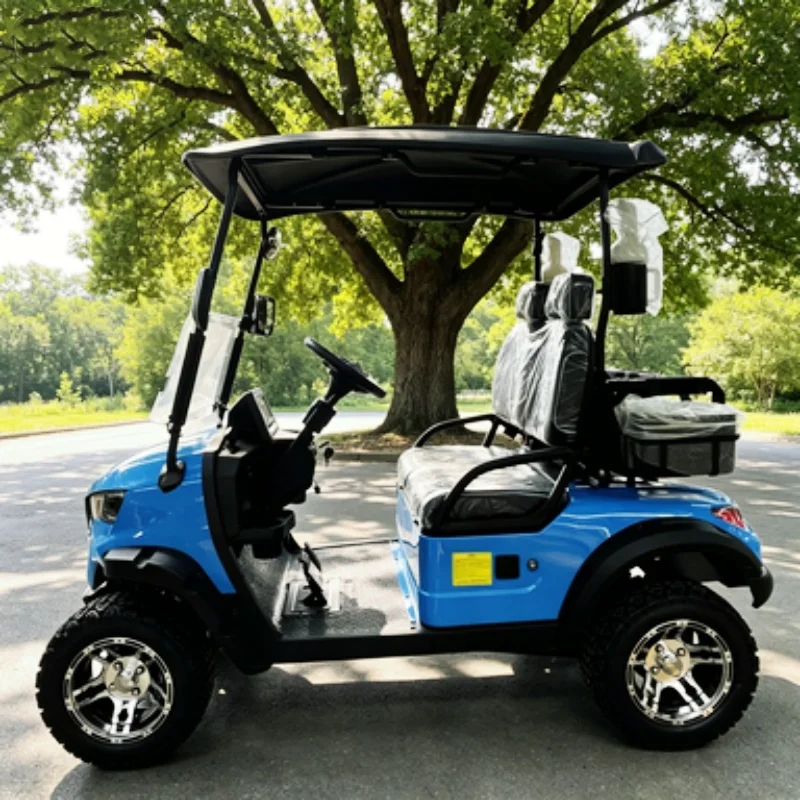 Electric Golf Cart Hunting Zero Emission More Environmentally Friendly 14-Inch Off-Road Tires With Windshield Seat With Headrest