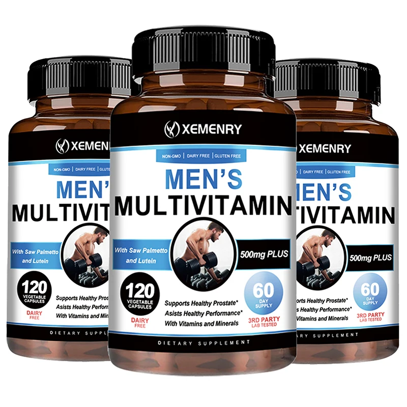 

Men's Multivitamin Supplement - Enhance Immunity, Boost Energy and Endurance, Promote Overall Health, 120 Capsules