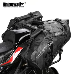 Rhinowalk Motorcycle Saddle Bag Waterproof Motorbike Side Pannier 28L(14L+14L) Shoulder Bag For most Motor without side racks