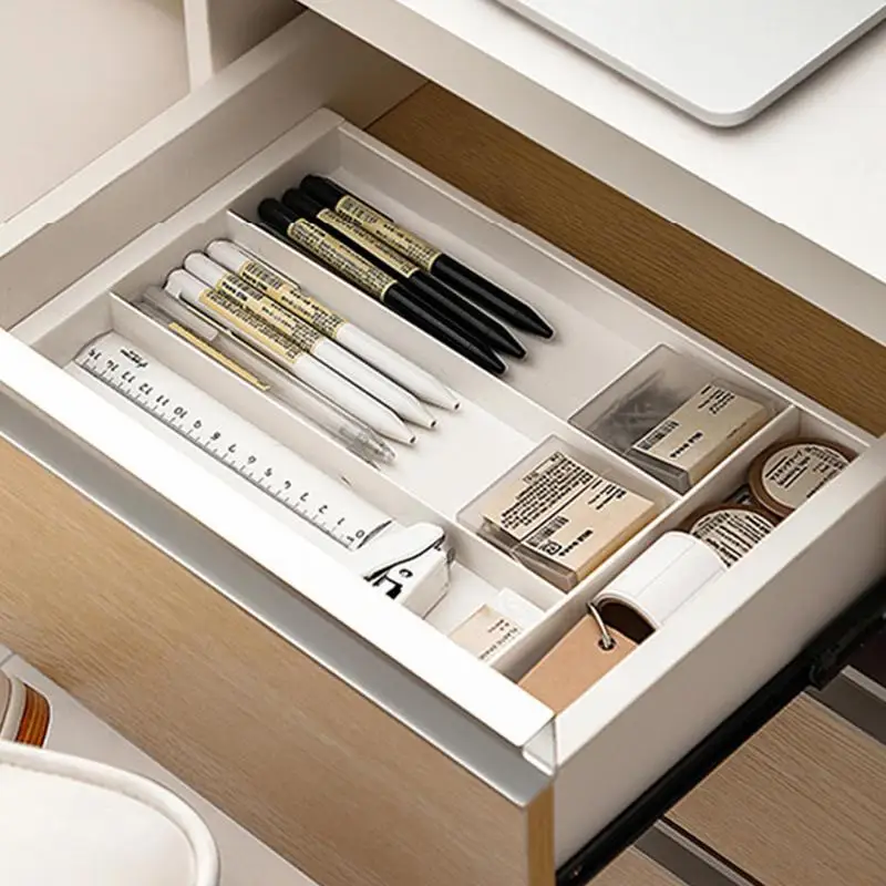 Expandable Drawer Organizer 5 Compartments Cutlery Drawer Storage Organizer Drawer Divider for Kitchen Home Office