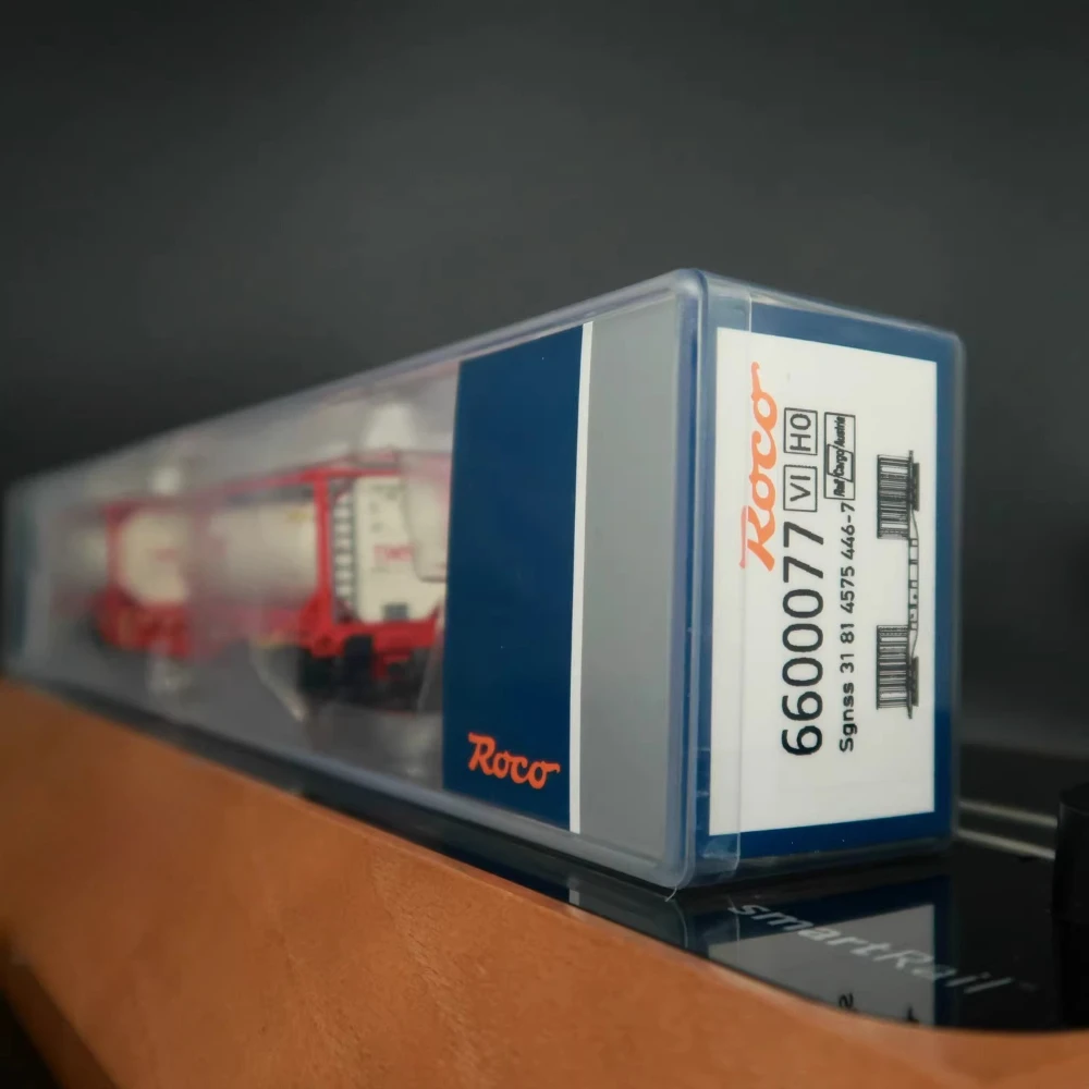 ROCO HO Тип 1/87 Модель поезда Sgnss Тип Контейнерный транспортный грузовик Железнодорожный грузовик 6600077 Красная краска Версия постоянного тока Игрушка для мальчика в подарок