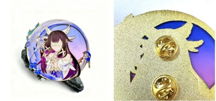 Genshin Impact Odette Spessiva Anime Cosplay Abzeichen Anastasya Feodorovna Sandrone Snezhnaya Pins Halloween-Accessoire Weihnachtsgeschenke – Detail 24