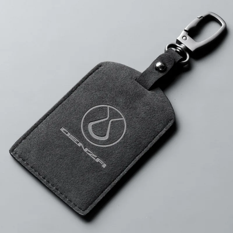 

Suede Car Key Case Cover Holder Key Shell Buckle for 2022 New DENZA D9