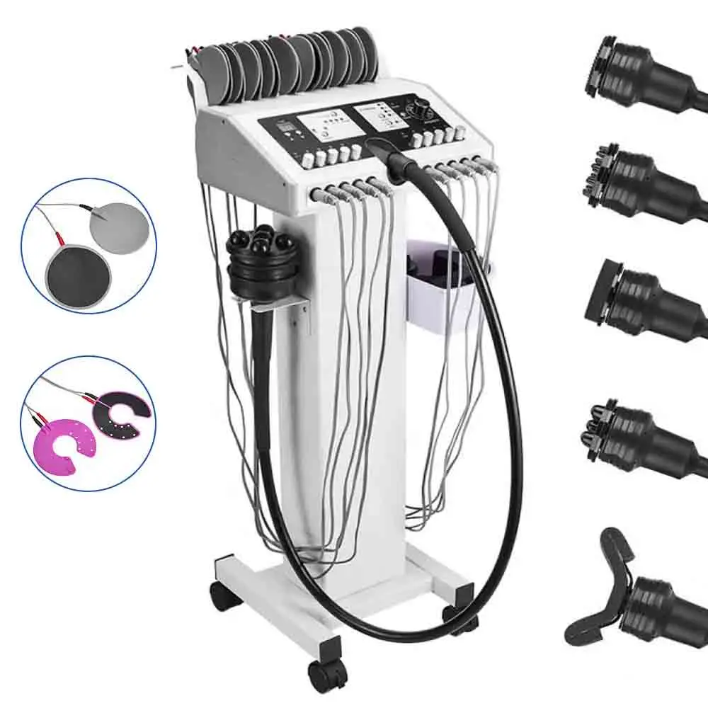 

New G5 Muscle Vibration Massage Machine EMS Muscle Stimulator Electrostimulation Machine Russian Waves with Trolley Stand S871