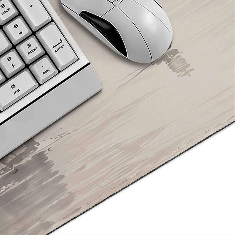 Mouse Pad Red Autumn Ink Mountain Gaming XL Large HD Home Mousepad XXL MousePads Natural Rubber Carpet Soft PC Mouse Mats