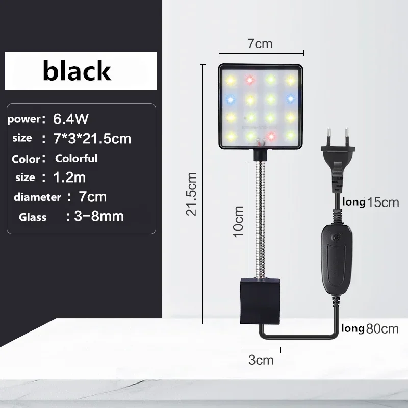 100V-240V  Fish Tank Aquarium lamp Lighting LED Light Aquarium Decoration Aquatic Plant Growth Lamp  clip lamp ﻿