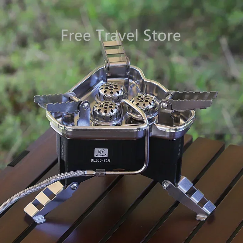 

BuLin BL100-b19 Camping Gas Stove High Power Cute Goods Anti Wind Triangle Outdoor Portable 5800W