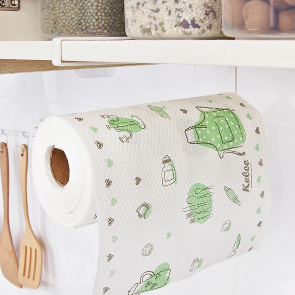 

2 Pcs Roll Paper Towel Holder Hanger Cabinet Hanging Rack Multifunction Iron Frame Kitchen