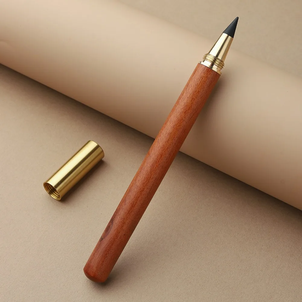 Durable Wooden Pencil No Ink Non-Sharpening Unlimited Writing Pencil Infinity Pencils Stationery