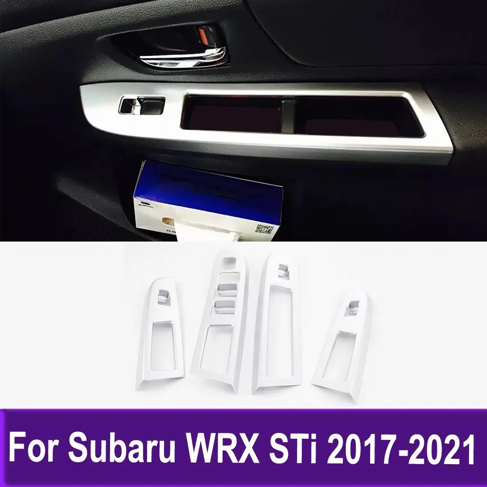 

Interior Accessories Window Lifter Switch Armrest Panel Trim For Subaru WRX STi 2017 2018 2019 2020 2021 Car Styling