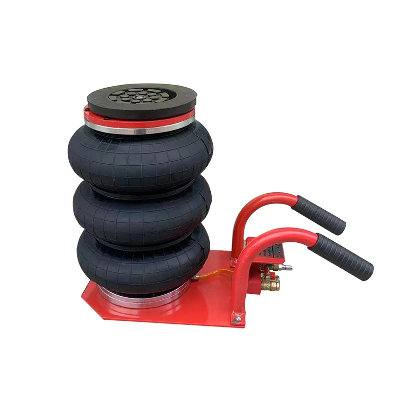 3T Double Short Handle Car Lift Special Three-layer airbag Jack Pneumatic Jack Car Repair Horizontal Inflatable Jack