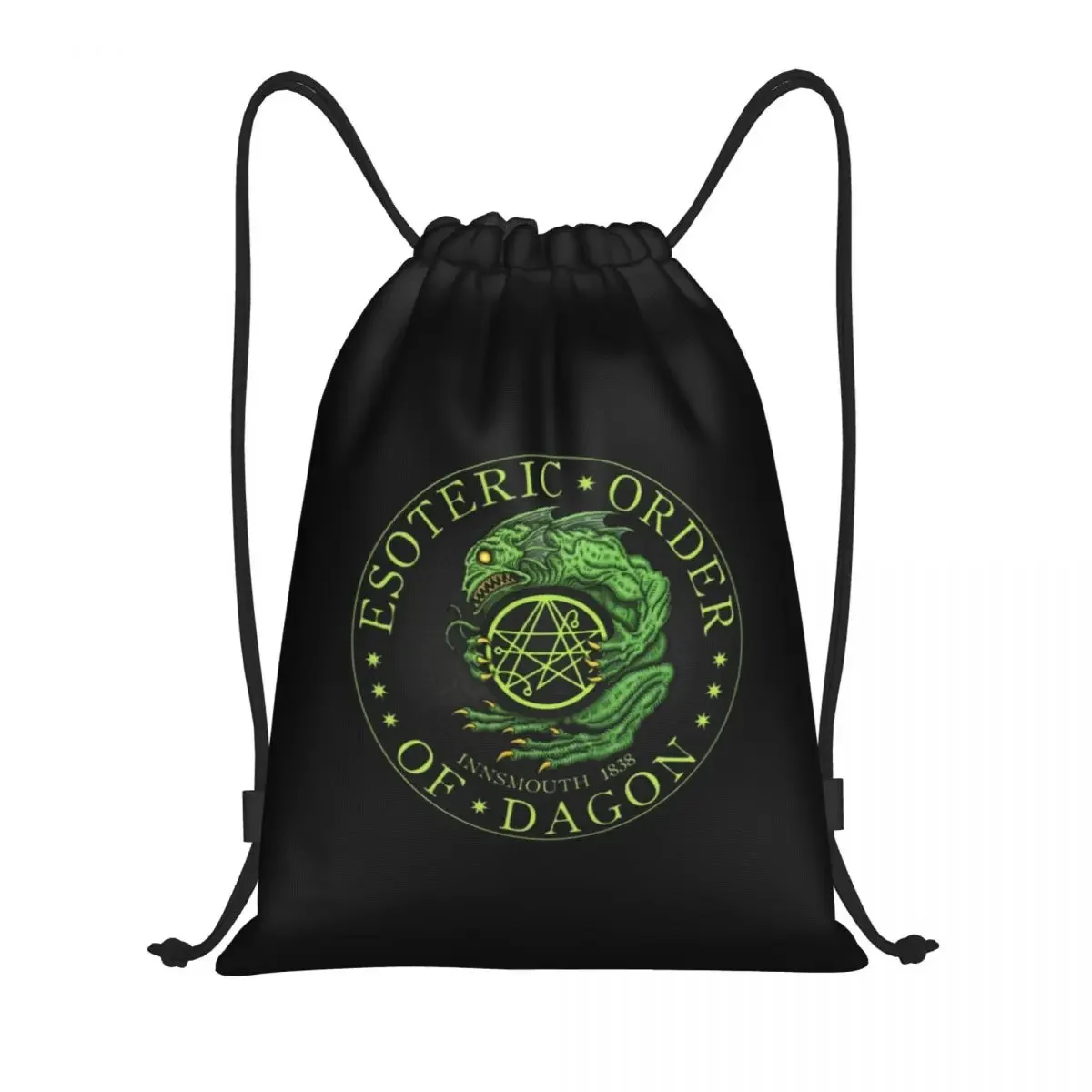 The Call Of Cthulhu Drawstring Backpack Bags Women Lightweight Lovecraft Mythos Gym Sports Sackpack Sacks for Traveling