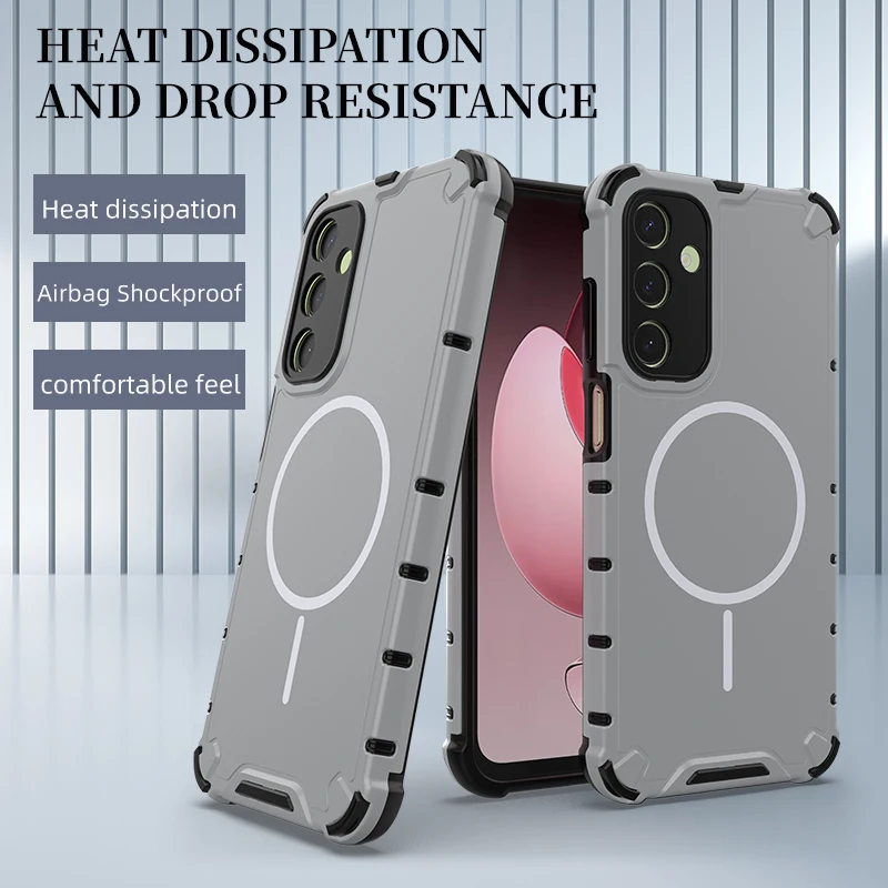 Rugged Airbag Armor Case for Samsung Galaxy S26 Ultra S25 Plus S24 S23 A56/36/55/54/34/15 Ott-Box Anti-slip Shockproof Cover
