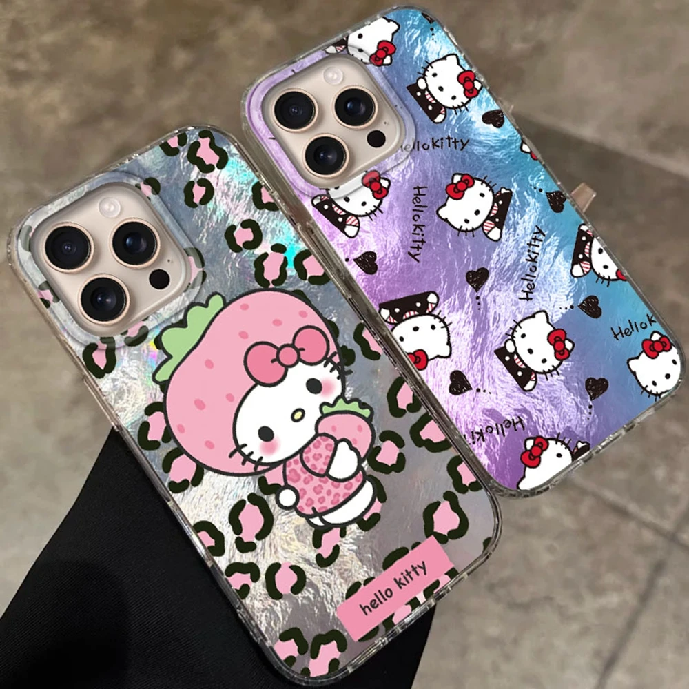 

Cute Cartoon Leopard Women Phone Case For Apple iPhone 16 15 14 13 11 12 Pro Max 16e 7 8 Plus X XS XR SE Girls Funda Cover Coque