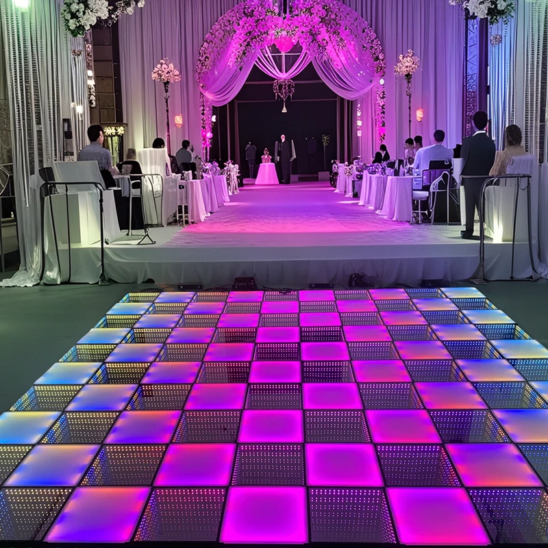 

Stage Interactive Floor Dance Light Emitting Diode Wedding Party Light Emitting Diode Dance Floor 3D Light Emitting