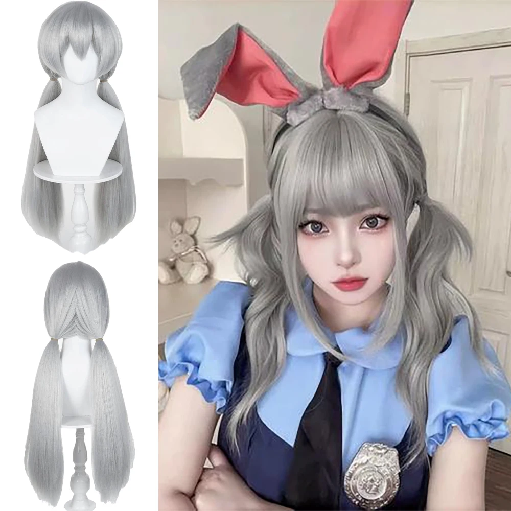 أنيمي زوتوبيا 2: جودي ونيك تأثيري الضفائر الشعر الاصطناعية مناسبة للحزب اليومي لعب الأدوار ارتفاع درجة الحرارة الحرير الباروكات #1