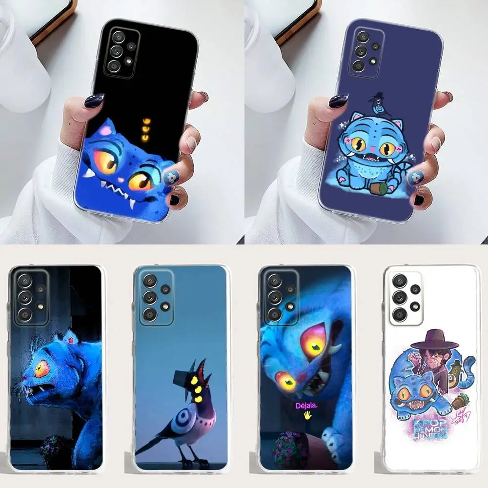 

KPop D-Demon H-Hunters Tiger Phone Case Silicone For Samsung S30,23,21,22,20 FE lite,S10,9,PIus Note20ultra Soft Transparent