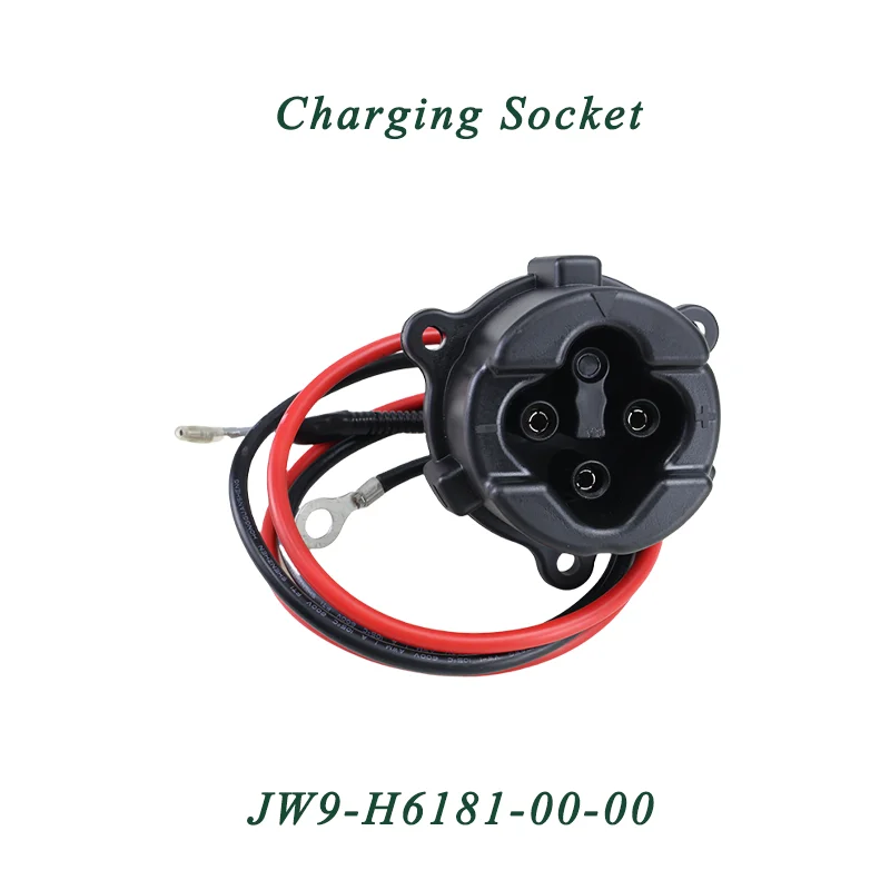 Golf Cart Charger Receptacle 2011-2017 Electric Golf Cart DC Charging Port Ya Ma Ha G29 Drive JW9-H6181-00-00 JW9-H6181-00