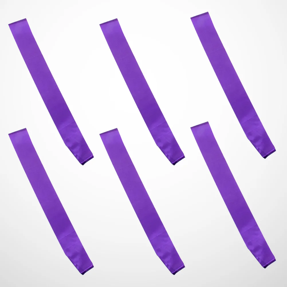 

6pcs Plain Satin Sashes Blank Ceremonial Shoulder Straps for Kids Birthday Party Hen Baby Shower Accessories