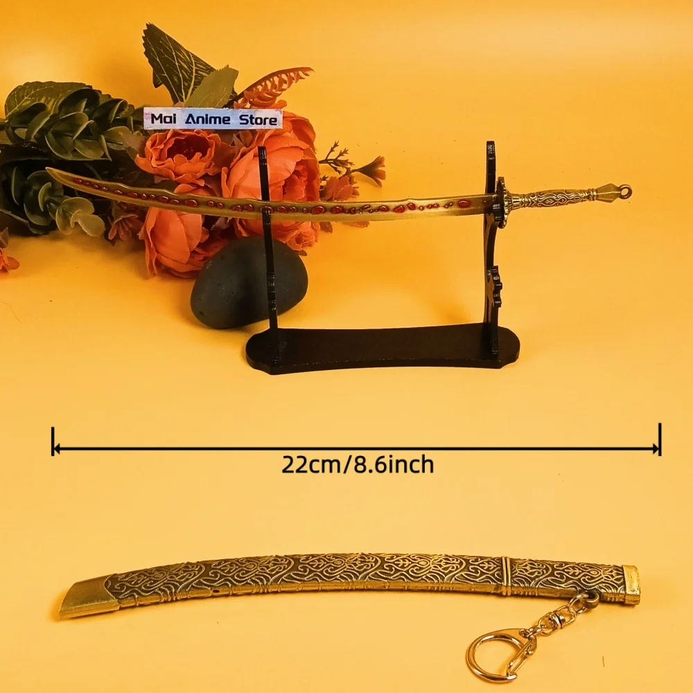 10 بوصة أنيمي Elden كاتانا النيزك خام شفرة السيف الأصلي صابر النينجا سكين معدني ستيك حجم اليابانية كاتانا لعبة غير حادة هدية #4