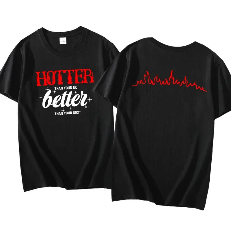 أكثر سخونة من تي شيرت الفتاة السابقة قصيرة الأكمام Kpop التي شيرت المرأة Y2K Gaphic تيز الملابس الكورية النساء ملابس الشارع الشهير