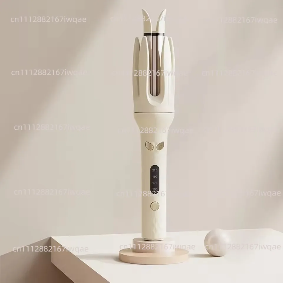 Automatic Curling Wand for Long Hair 110V US Standard Curler with Negative Ion for Frizz Free Salon Waves