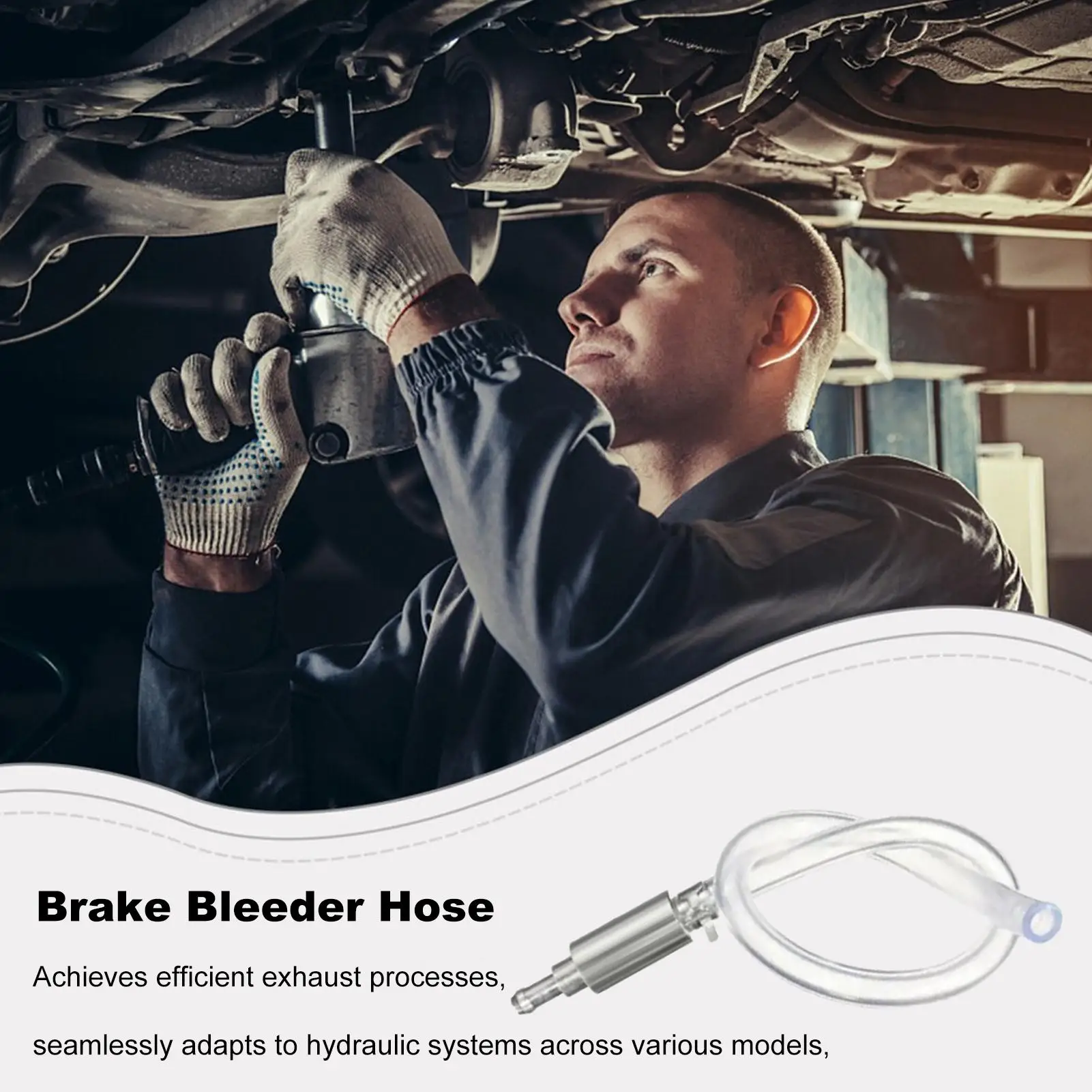 Brake Bleeder Hose Single Way Check Valve Bleeder Tube Clutch Hydraulic System Deflating Equipment For Car Motorbike SUV