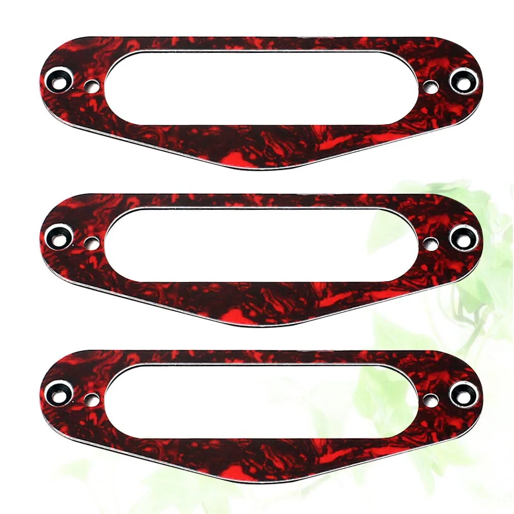 

3Pcs GB405G Guitar Pickup Frame Mounting Ring Single Coil Flat Humbucker Tl Style Electric Guitars Red