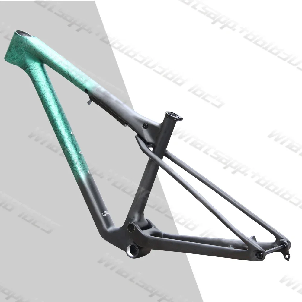 Nuovo telaio in carbonio 29ER Full Suspension Mountain Bike Frameset UD BSA XC MTB bicicletta da viaggio 100mm con reggisella 30.9*420mm